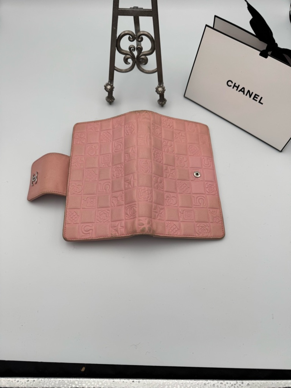 Chanel Pink Quilted Lambskin Leather Lucky Symbols Wallet - Picture 14 of 14